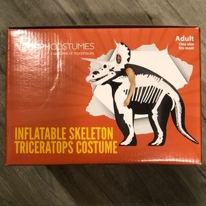 Inflatable Skeleton Triceratops Costume